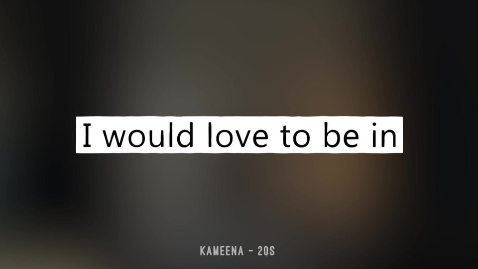 PURPOSE | "I want something to show for my efforts."